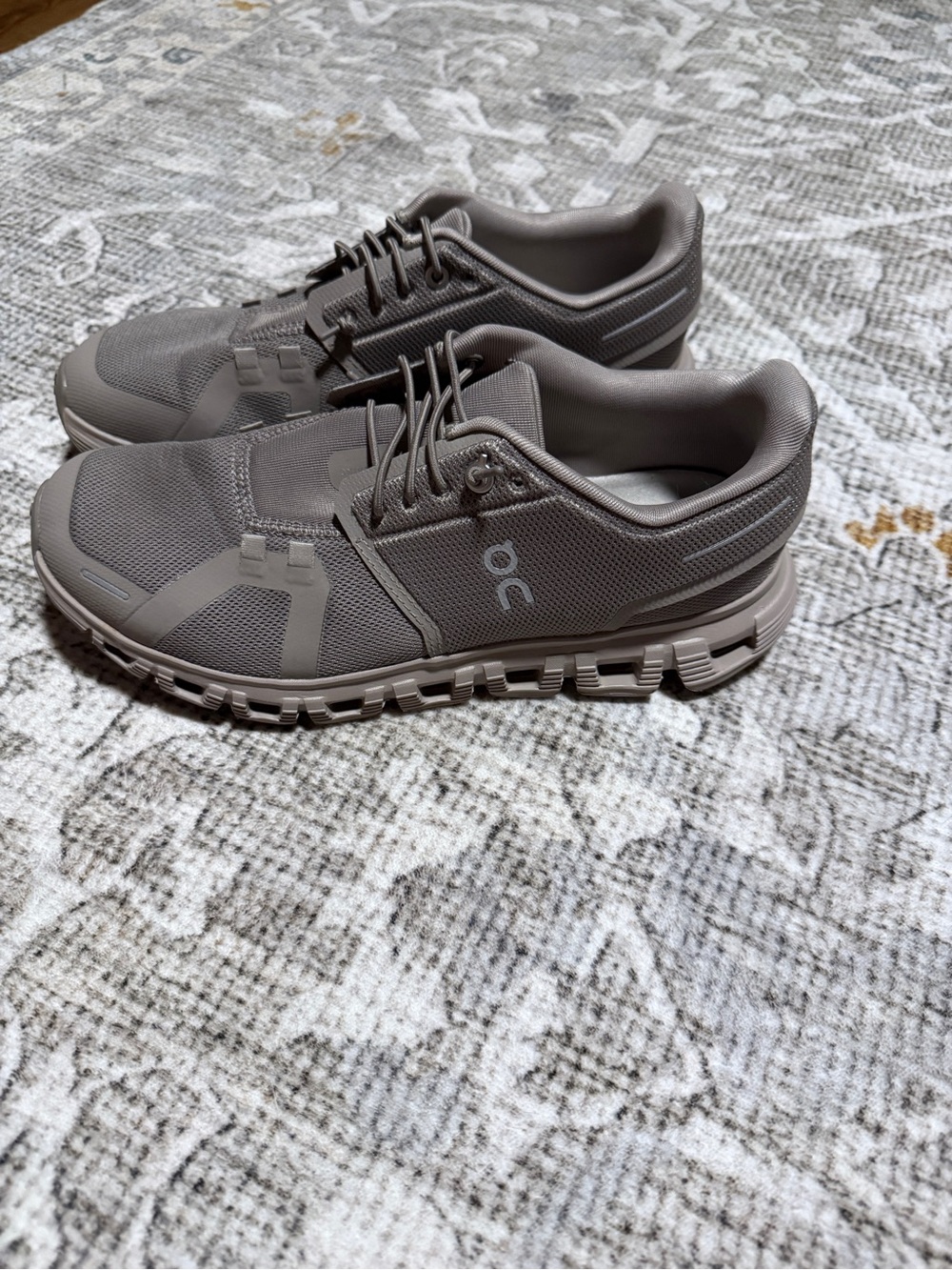 On Running Women's Taupe Lace-Up Running Sneakers - Picture 3 of 7